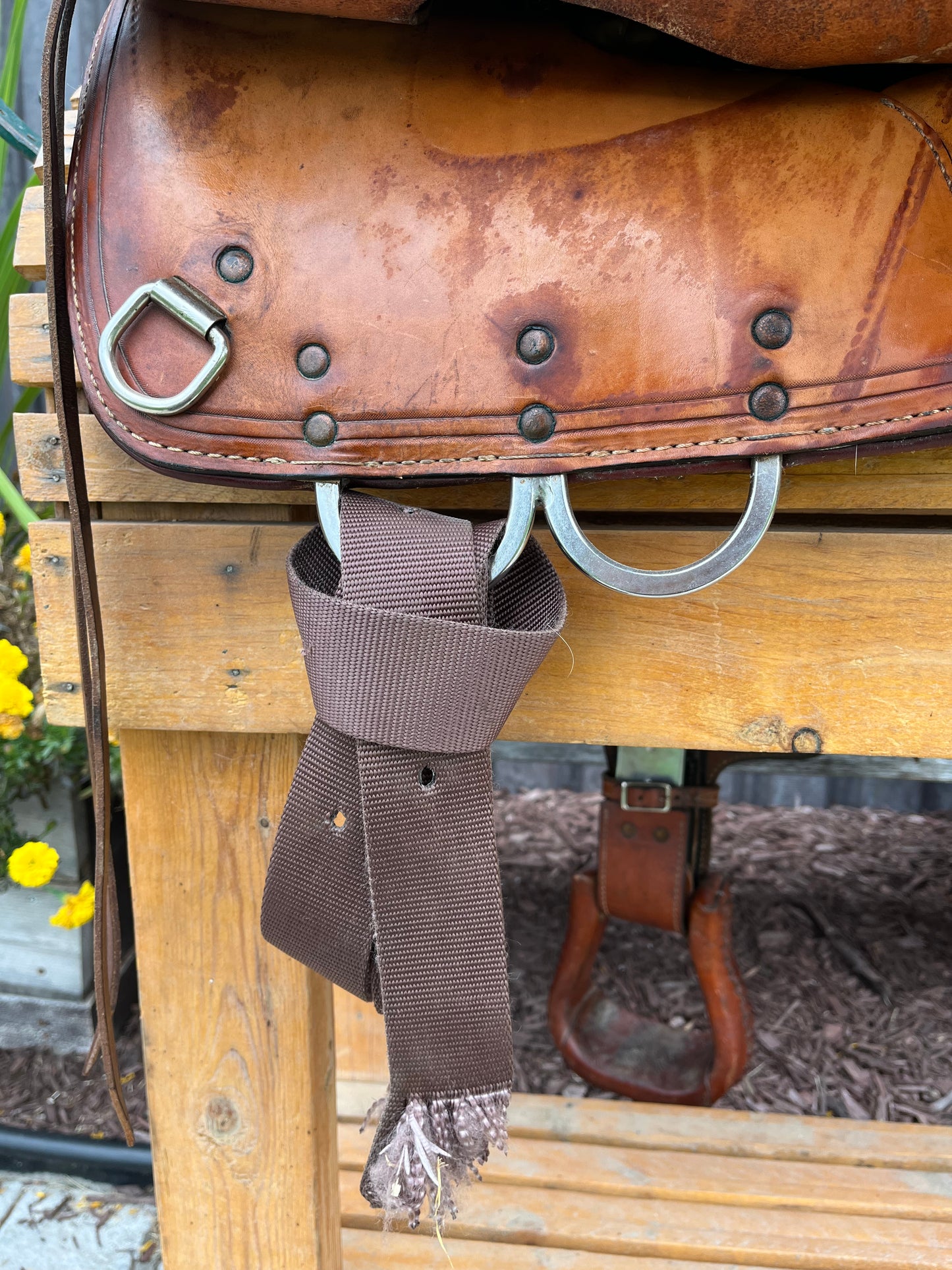 17” Tex Tan Tex flex tree trail saddle
