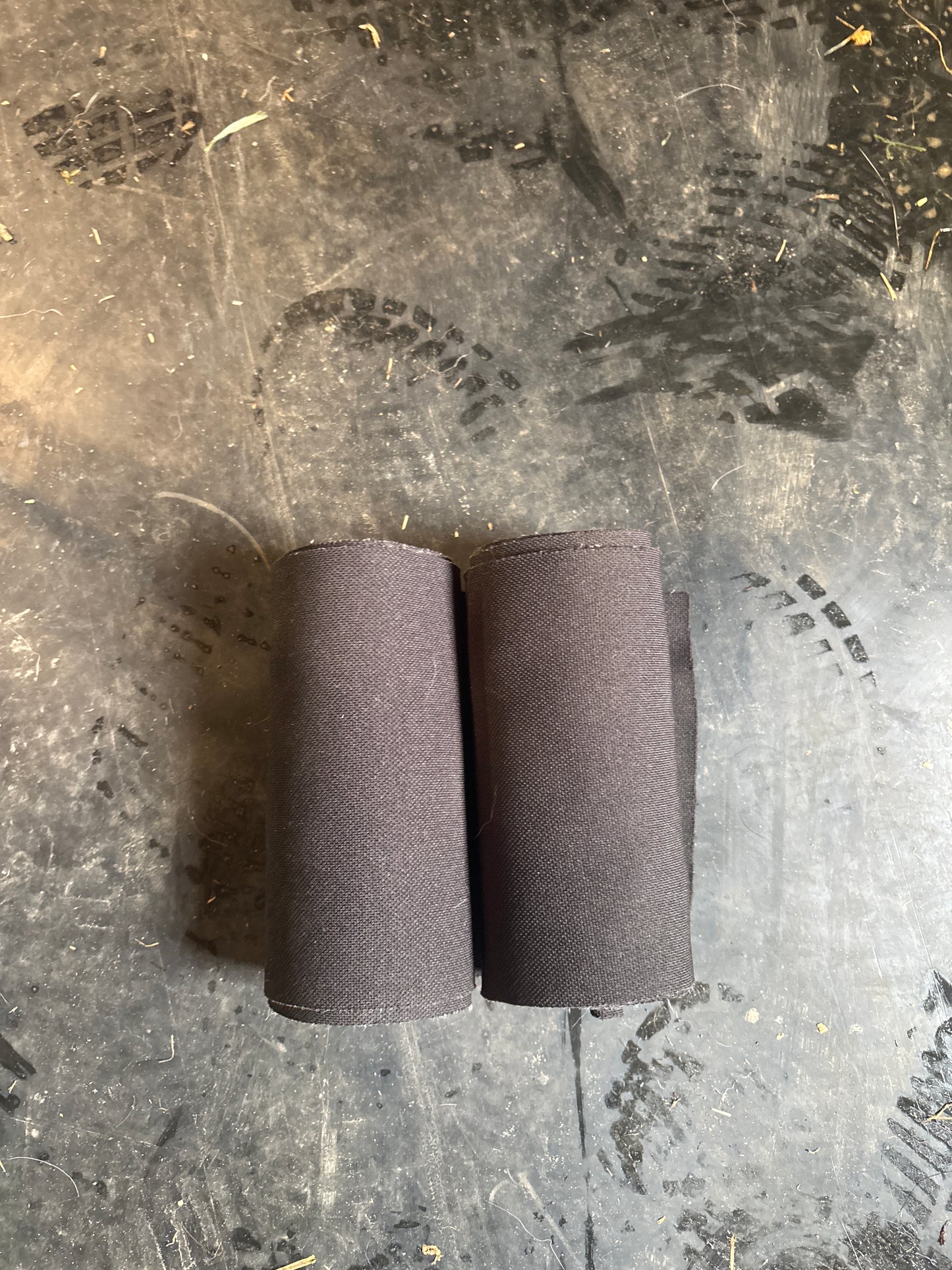 2 black bandages