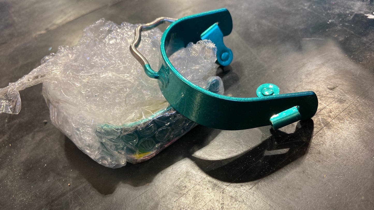 Glitter coated bumper spurs