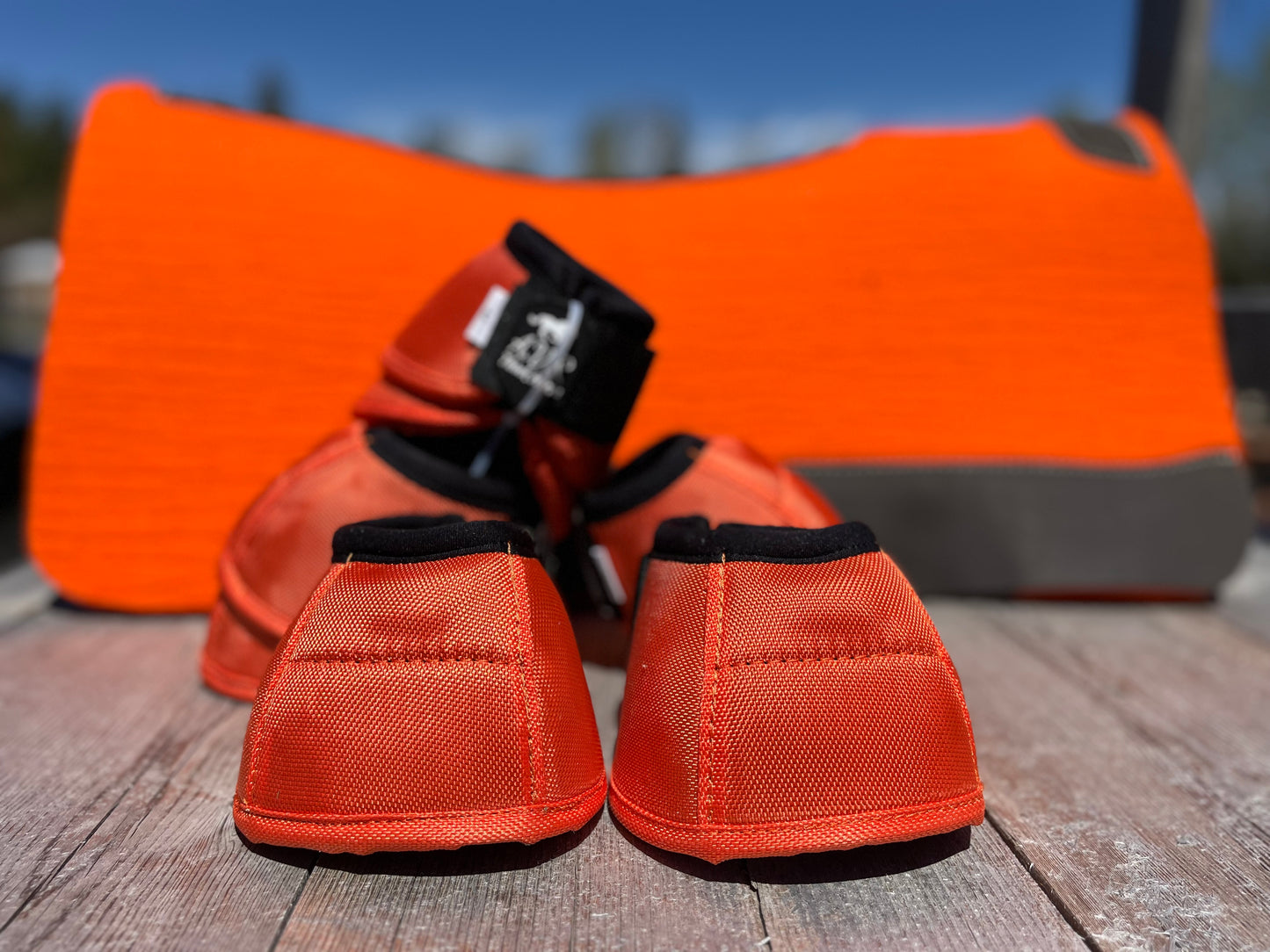 Orange no turn bell boots