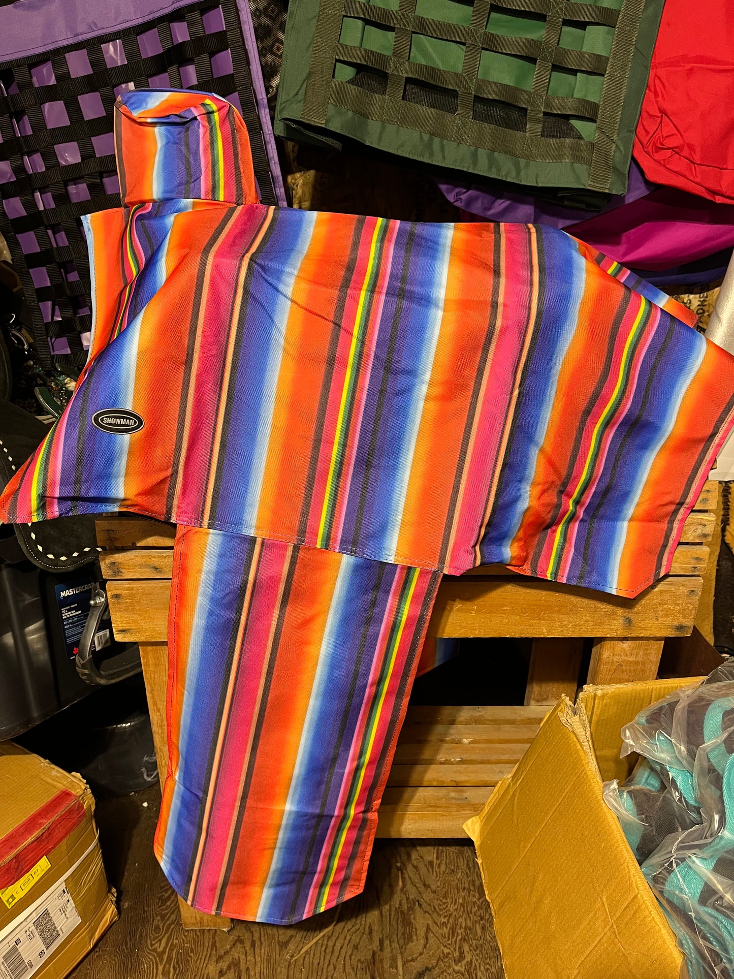 Serape western saddle cover