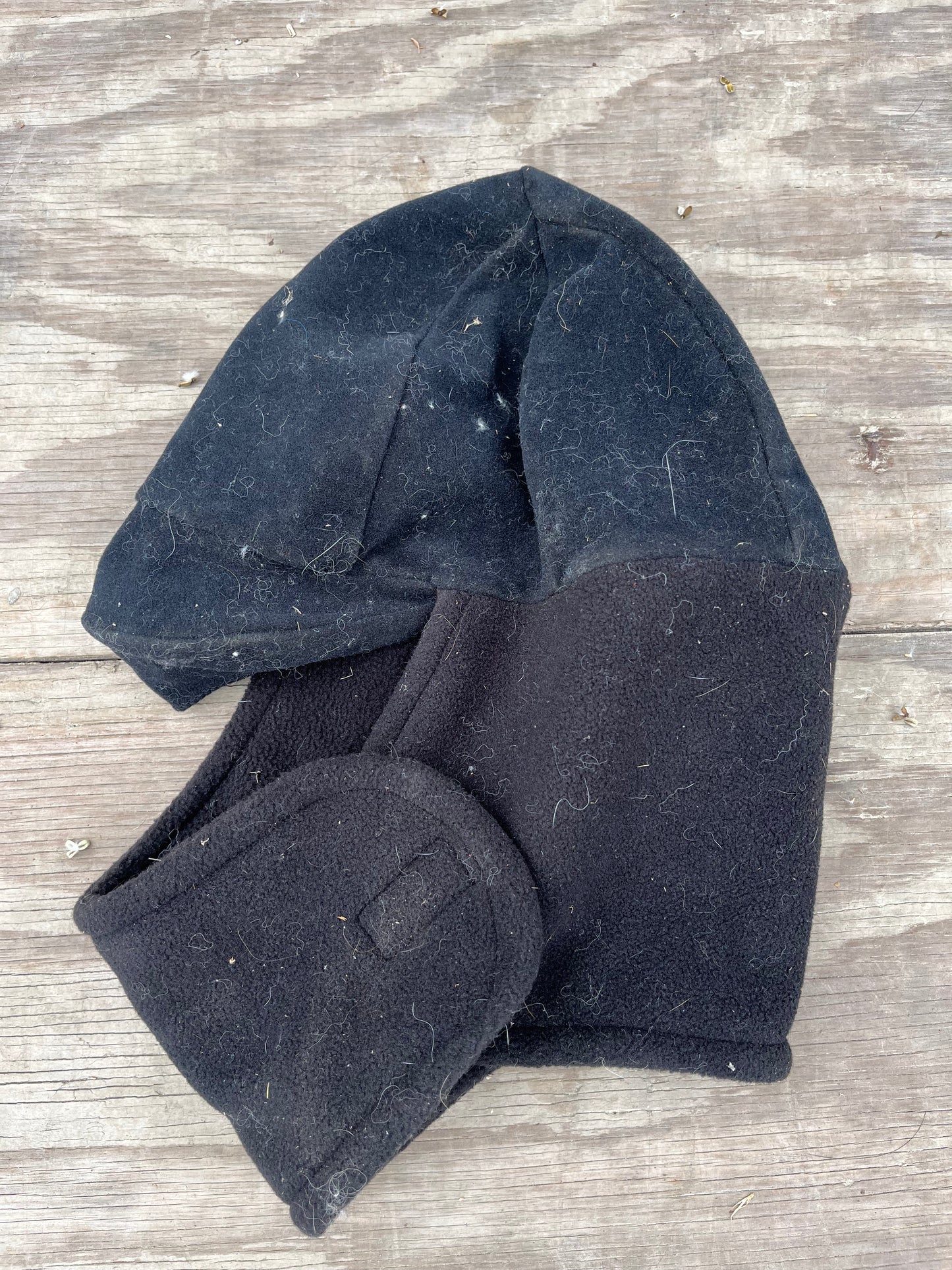 Fleece winter helmet cover