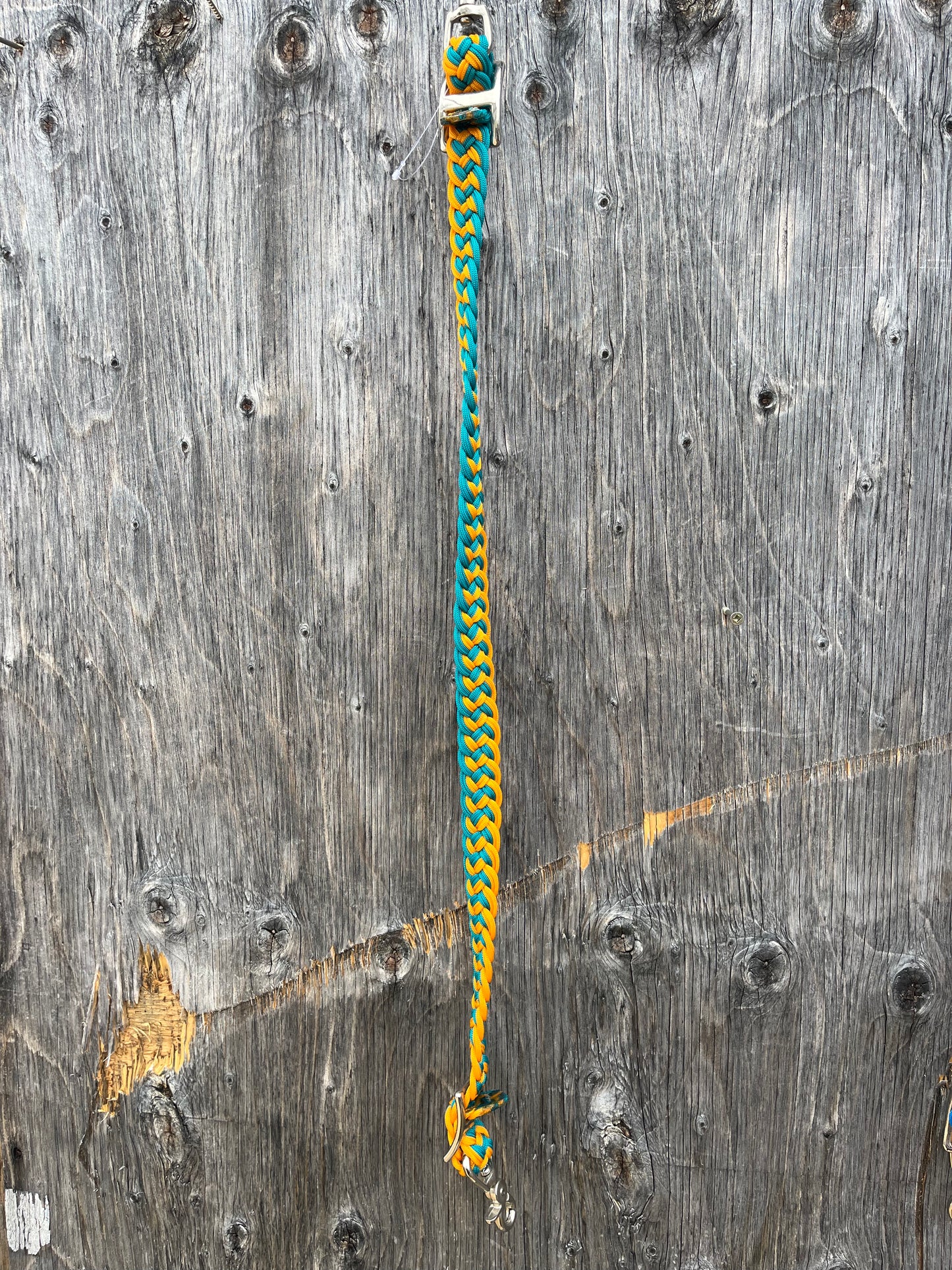 Teal orange adjustable wither strap