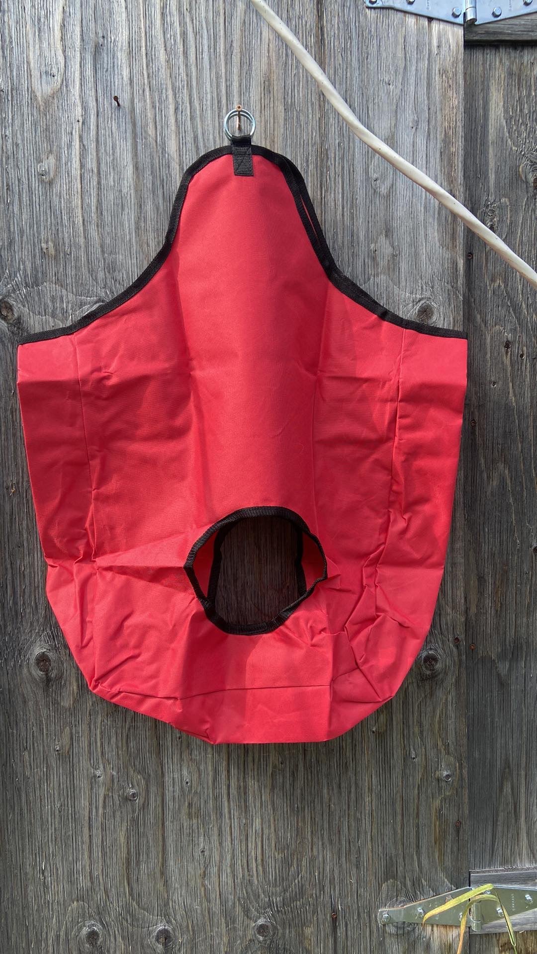 Double hole opening hay bags
