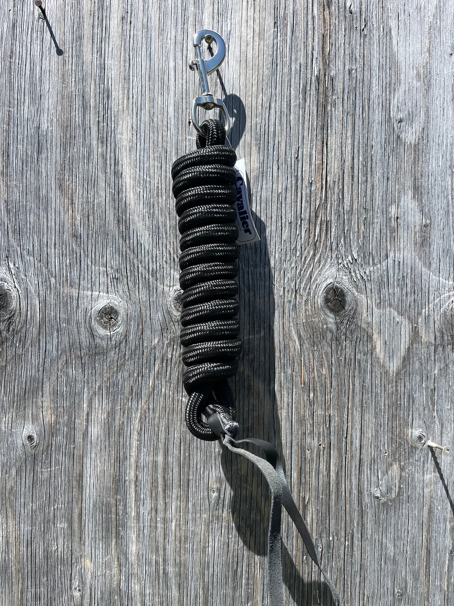 Black 8’ solid color lead rope
