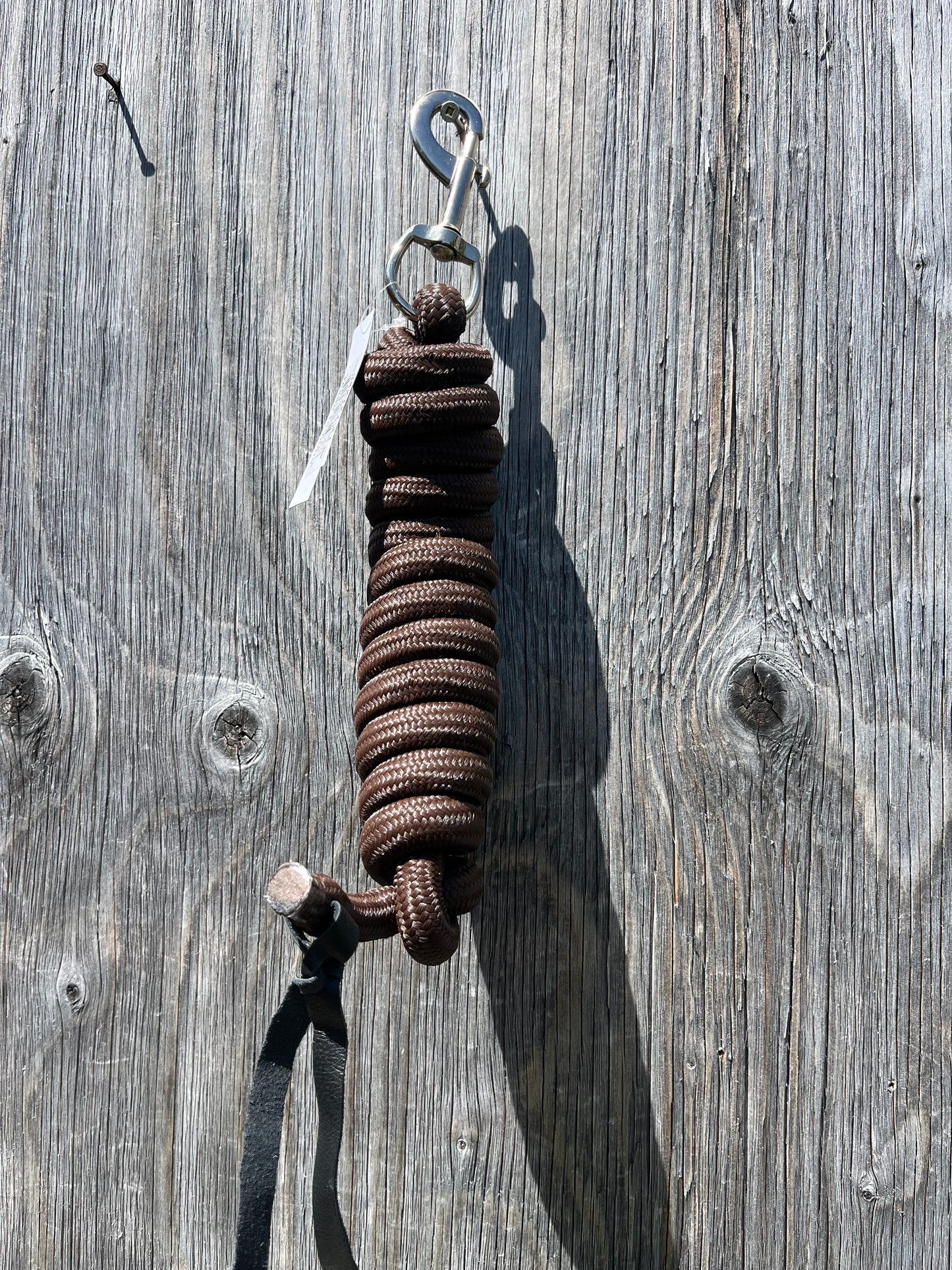 Chocolate 8’ solid color lead rope