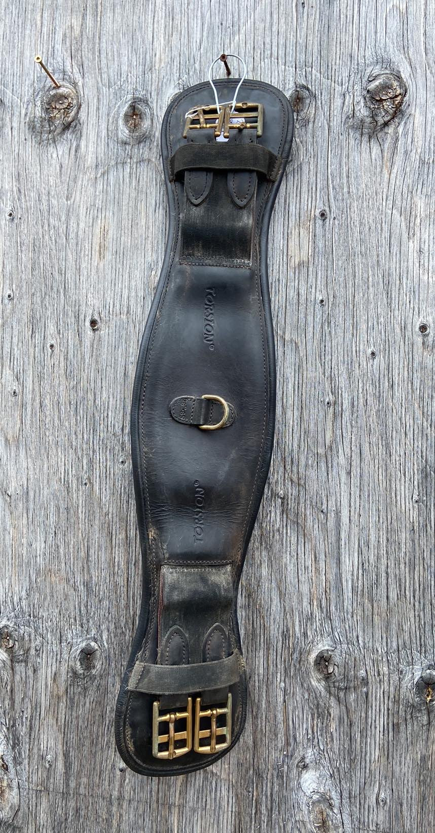 26” torsion leather dressage girth
