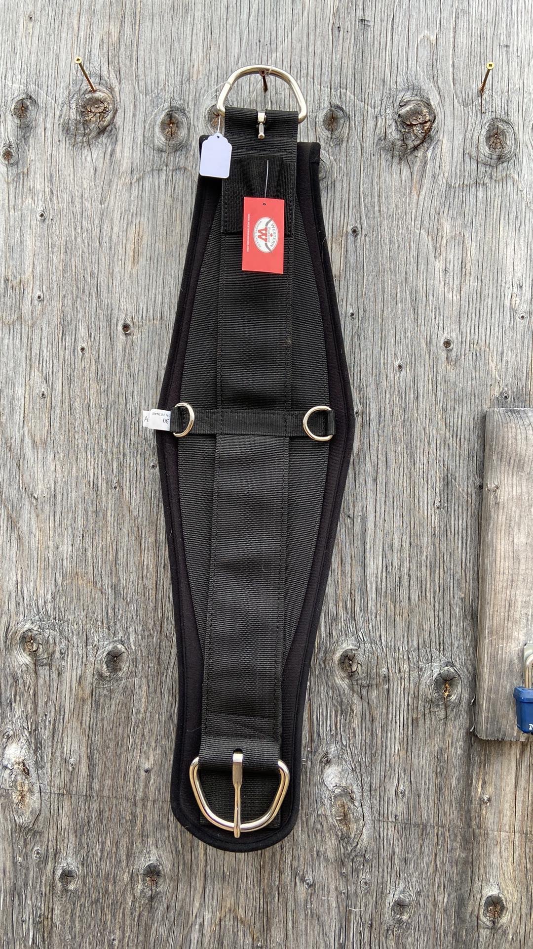 30” roper style western rawhide cinch