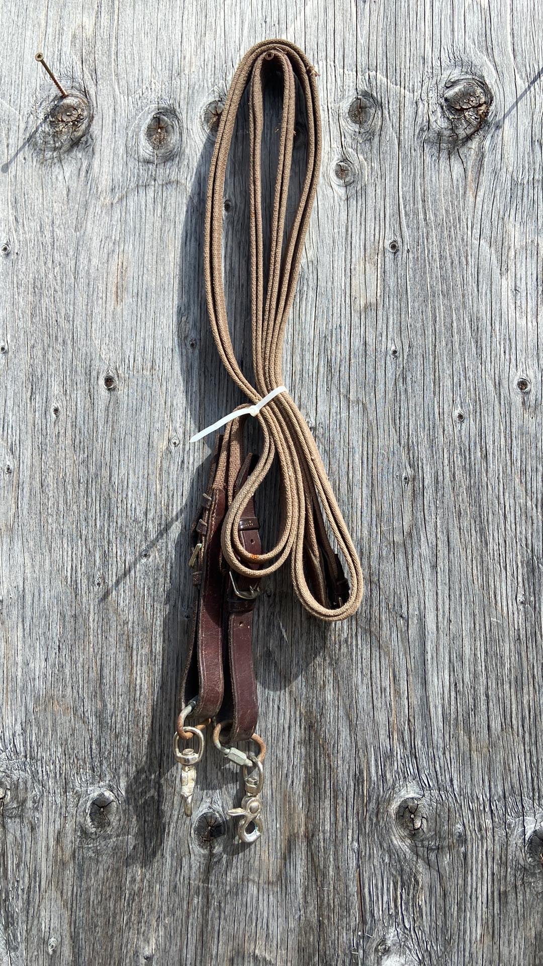 Nylon curb reins