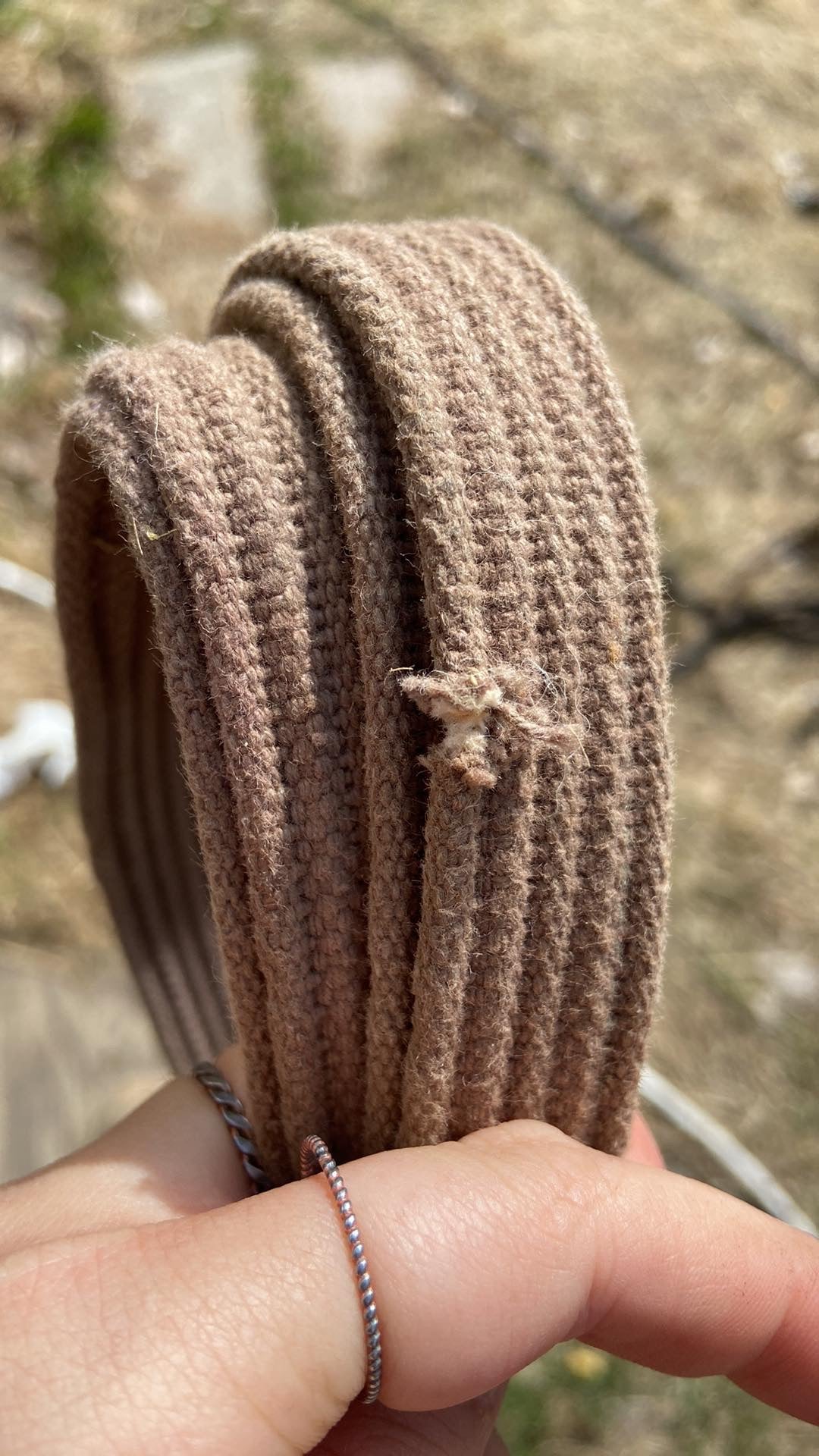 Nylon curb reins