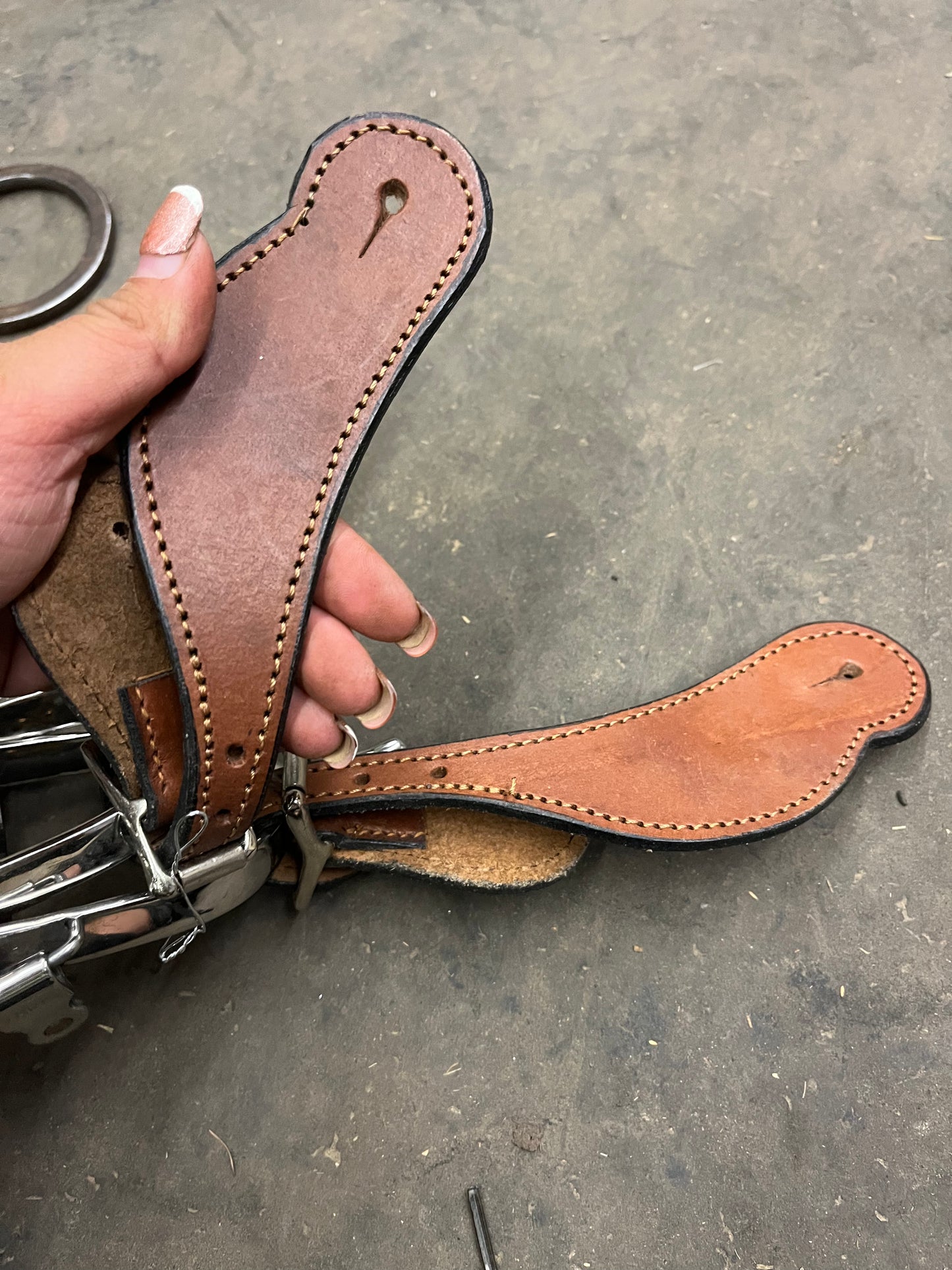 Western spurs and straps gently used