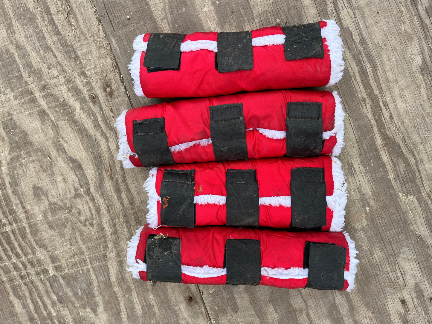 Small fleece lined shipping boots