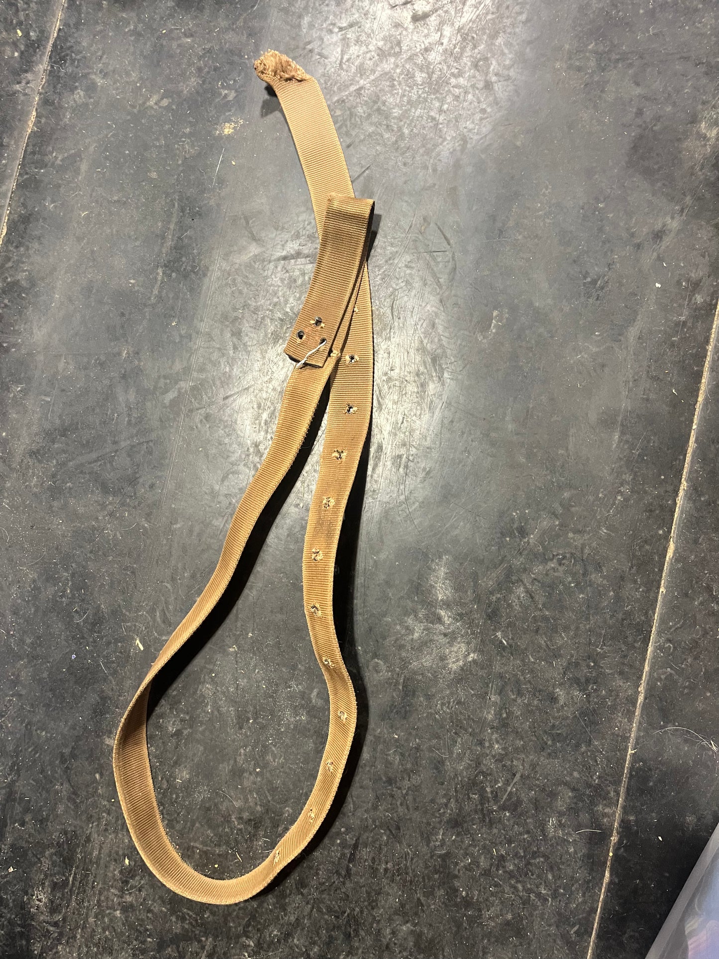 Latigo nylon used worn