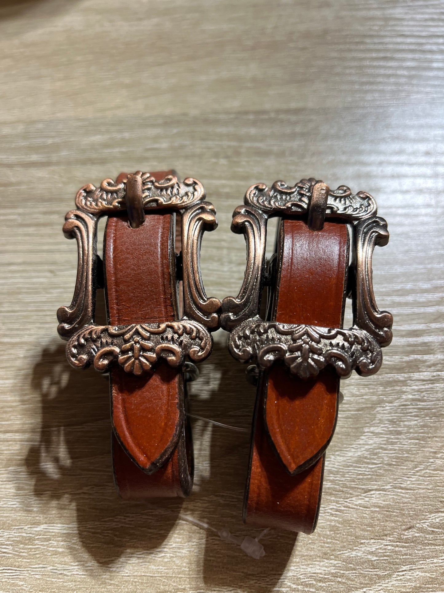Copper buckle slobber straps