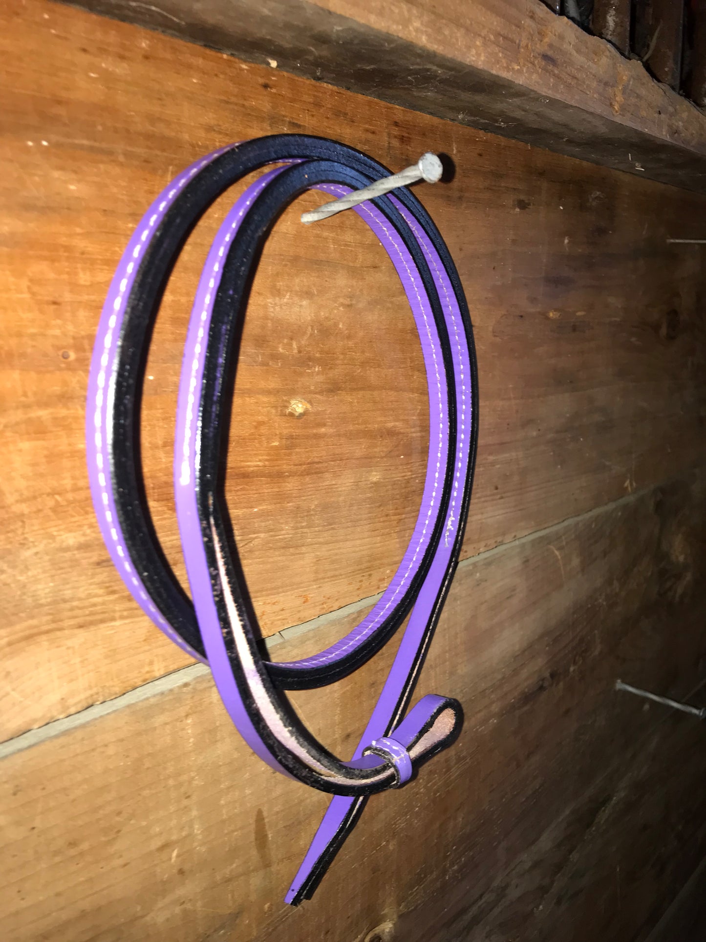 Coloured leather over and unders