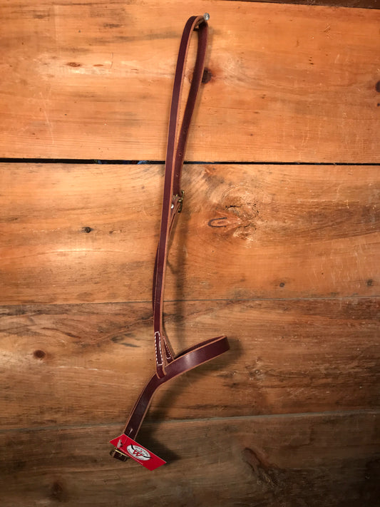 Western rawhide latigo leather cavesson