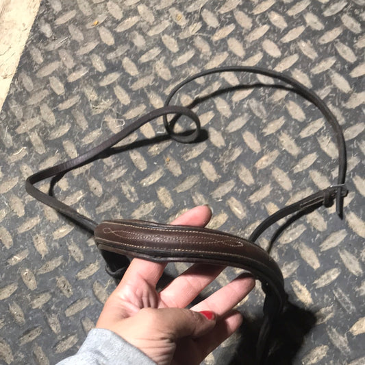 Full size soft fancy stitched noseband