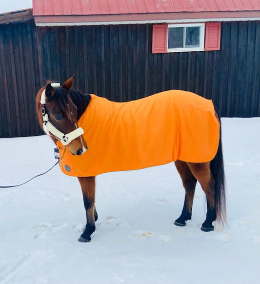 HKM fleece coolers Pink Green Orange and red