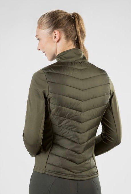 HKM olive green prada style riding jacket