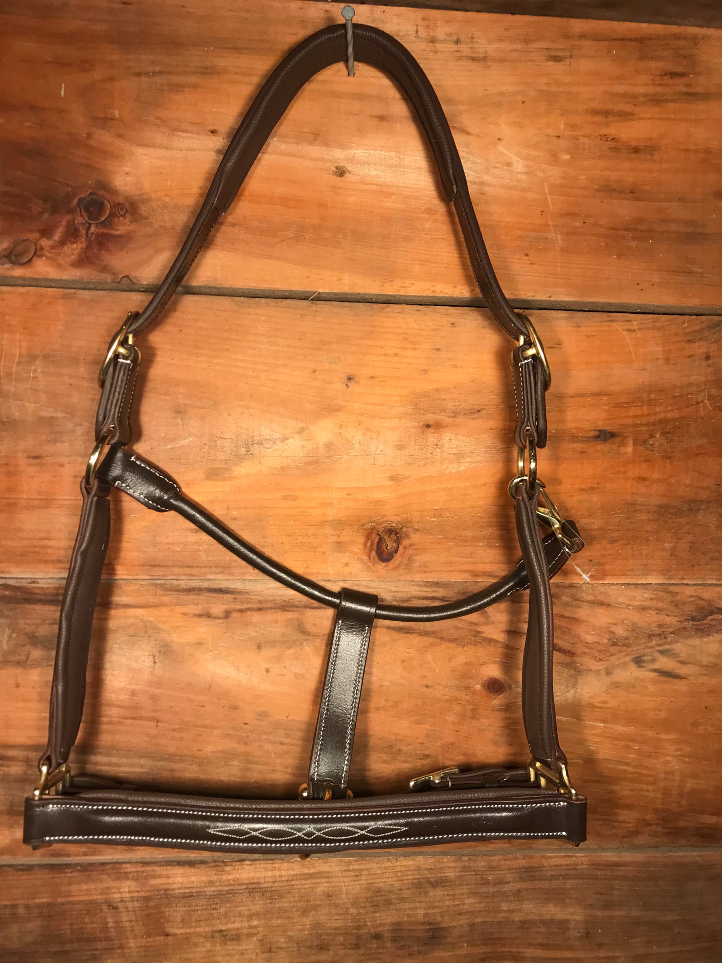 Warmblood leather halter