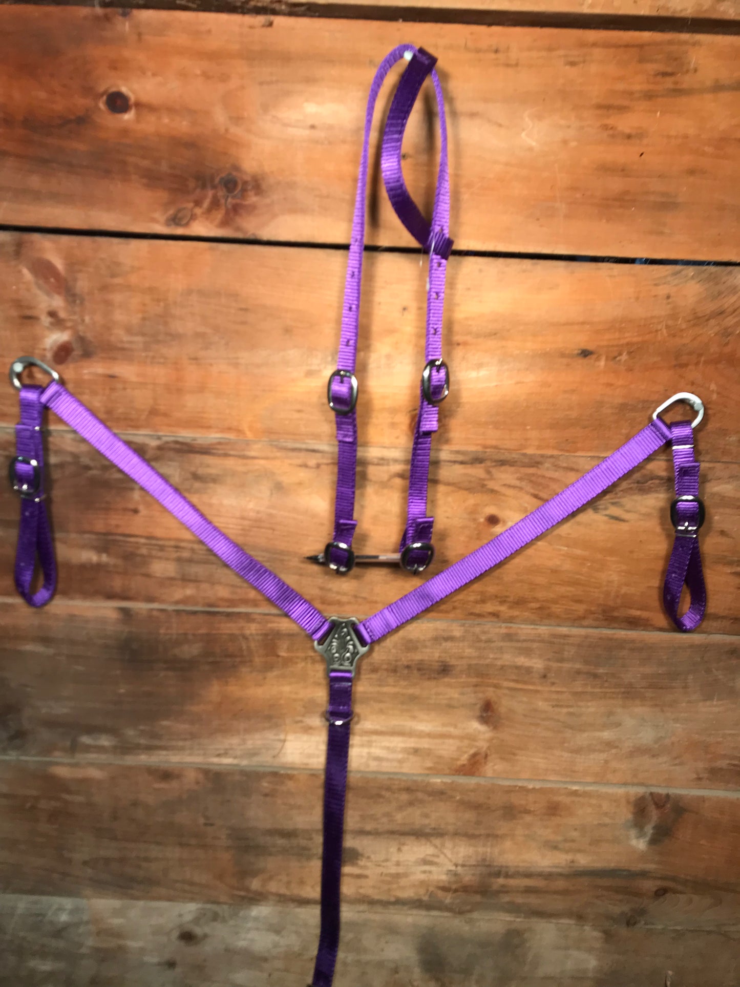 Purple nylon tack set