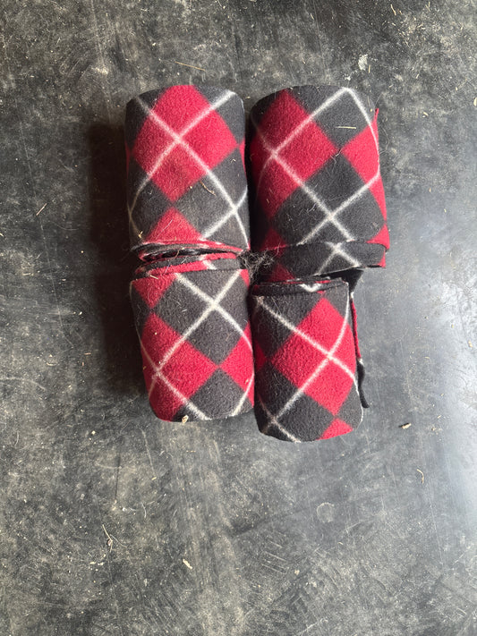 Set of four Red and black polos