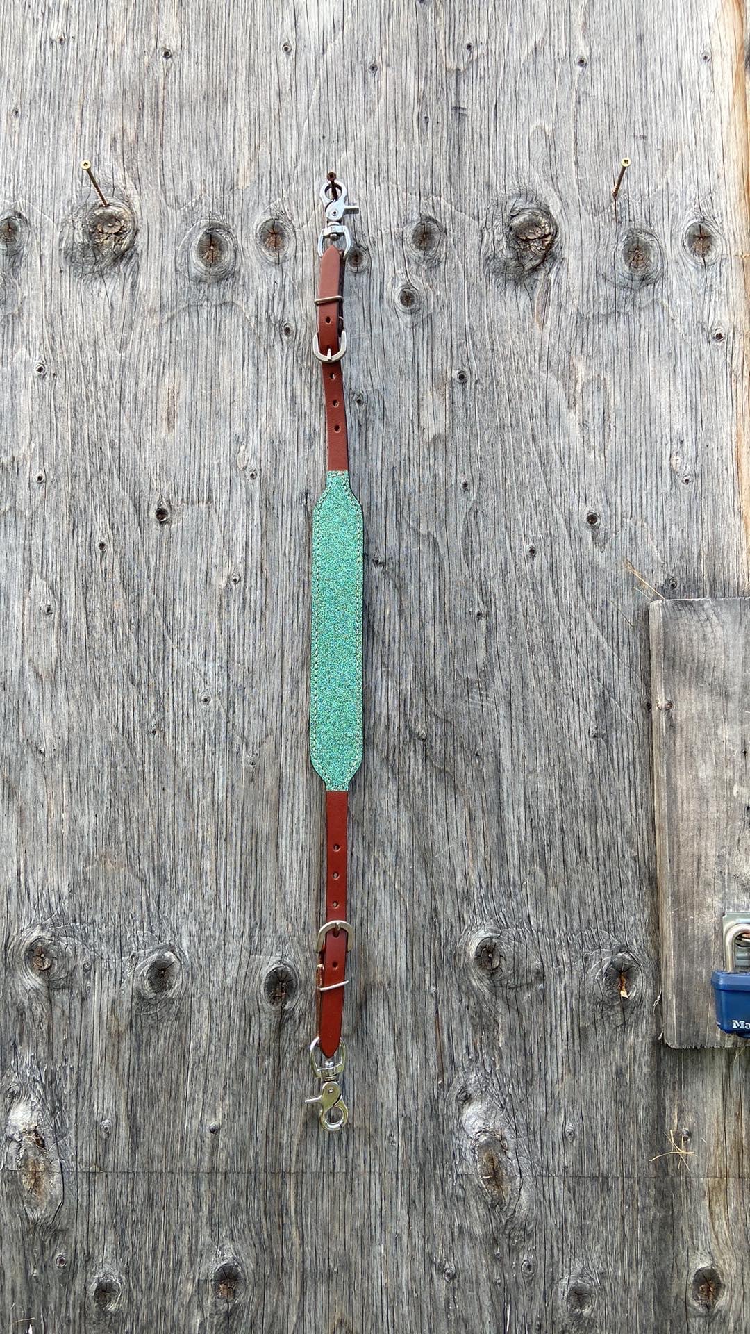 Teal wither strap