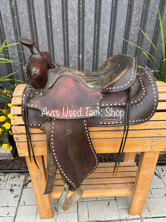 15” leather trail saddle