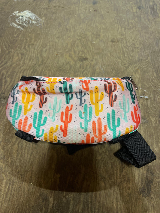 Pink cactus saddle sac