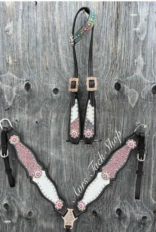 Stunning blue / pink multi color changing set