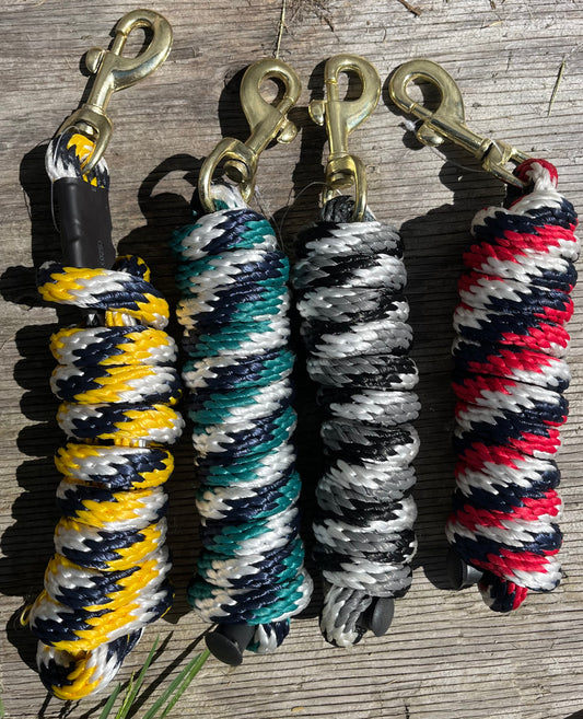Lead ropes with brass snap new