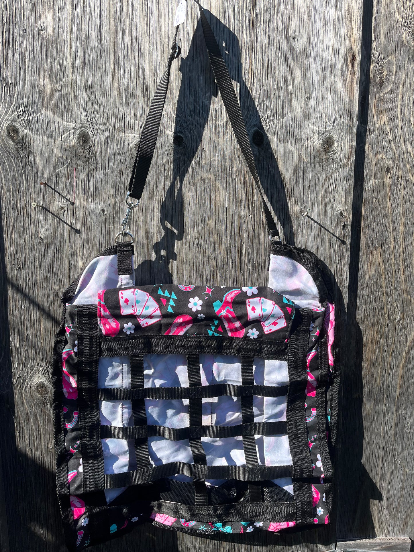 Girls night out top load hay bag