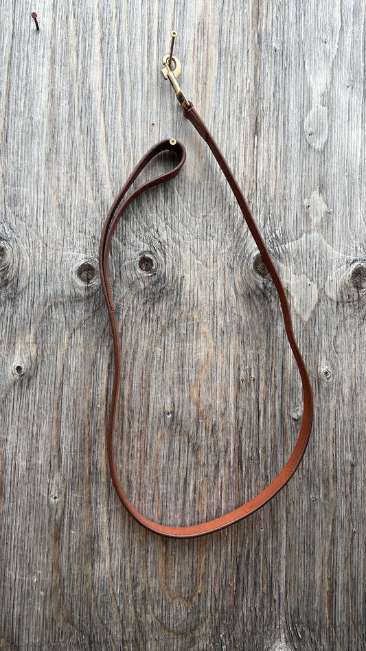 Leather dog leash
