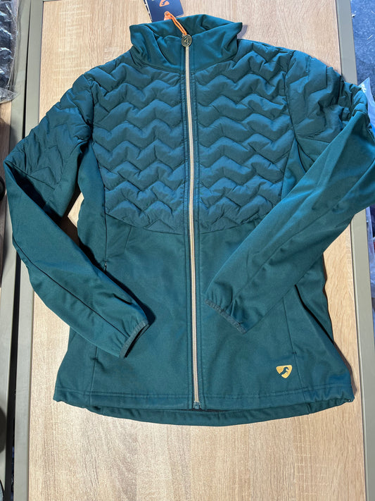 Pretty insulated green riding fall jacket