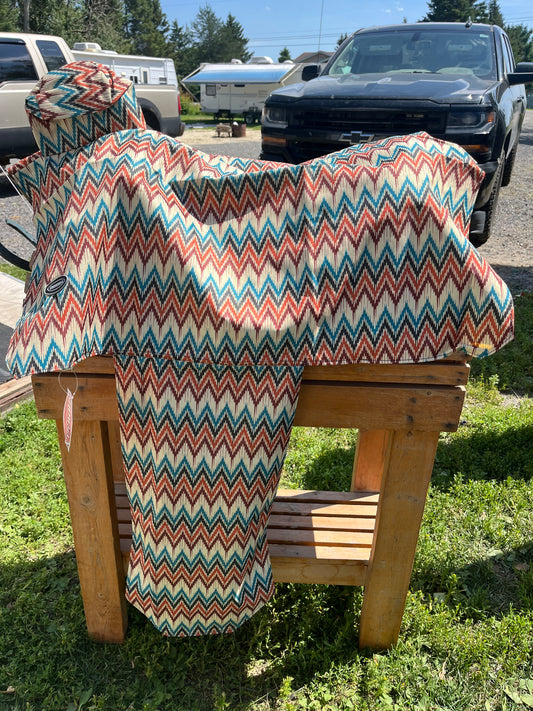Aztec western saddle cover