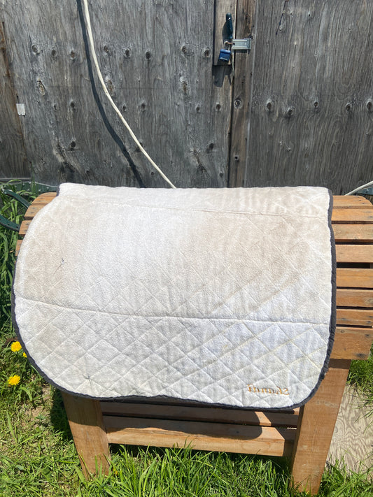 Black pad has embroidery