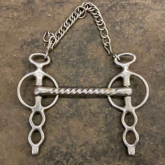 Liverpool bit with curb chain 5.5”