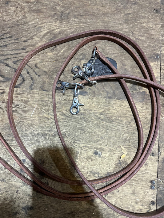 Harness leather draw reins