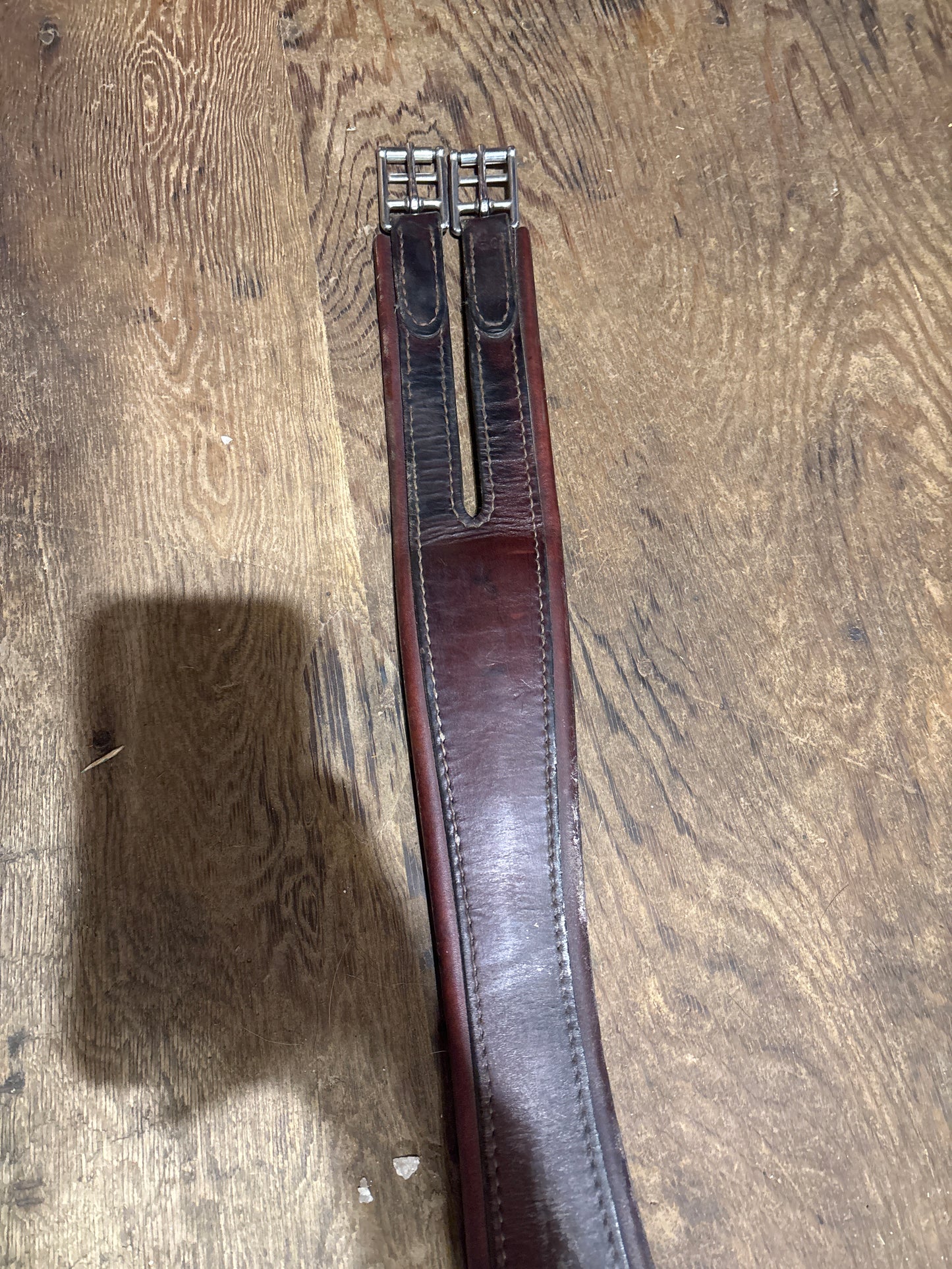 50” English leather girth