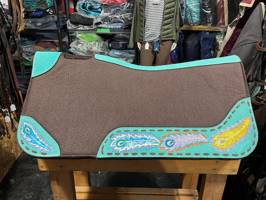Peacock felt pad