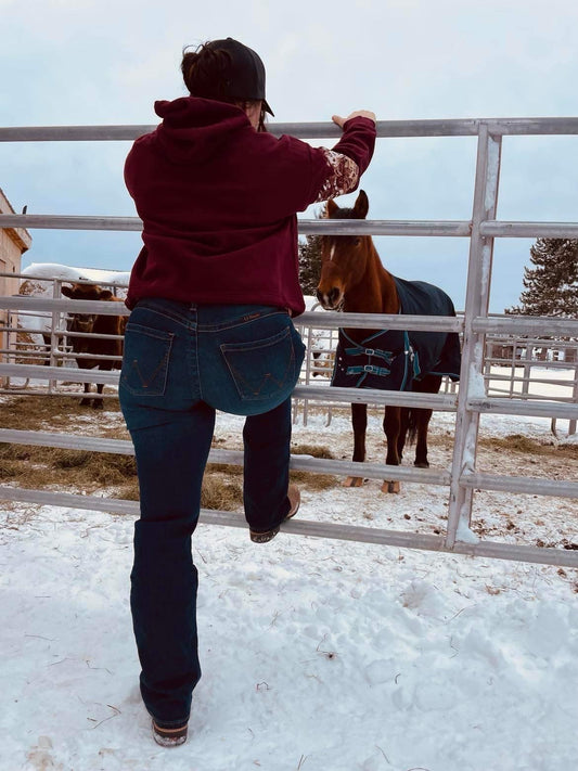 Wrangler the ultimate riding jeans , made for women who were made for riding, bootcut willow