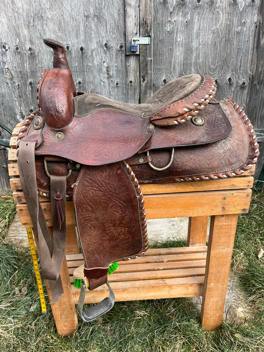 16” leather western Saddle
