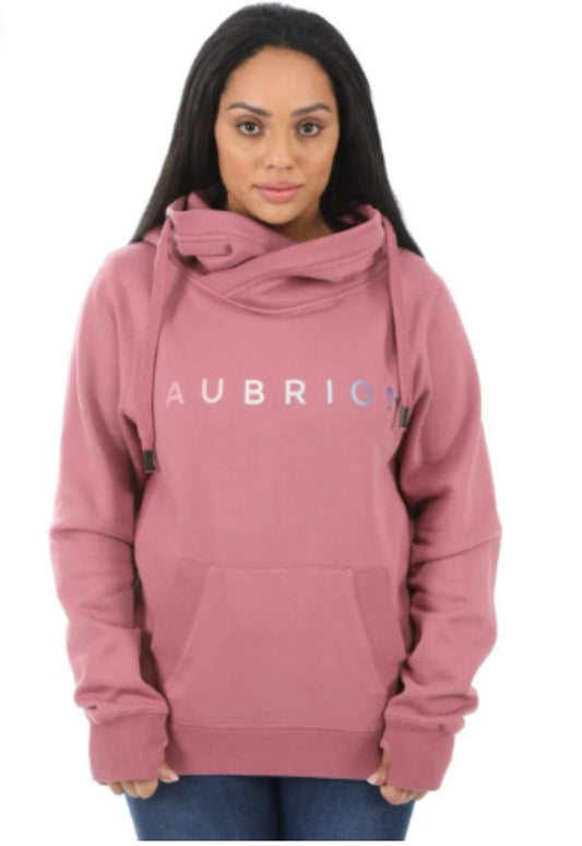 Dusty pink cowl neck hoody