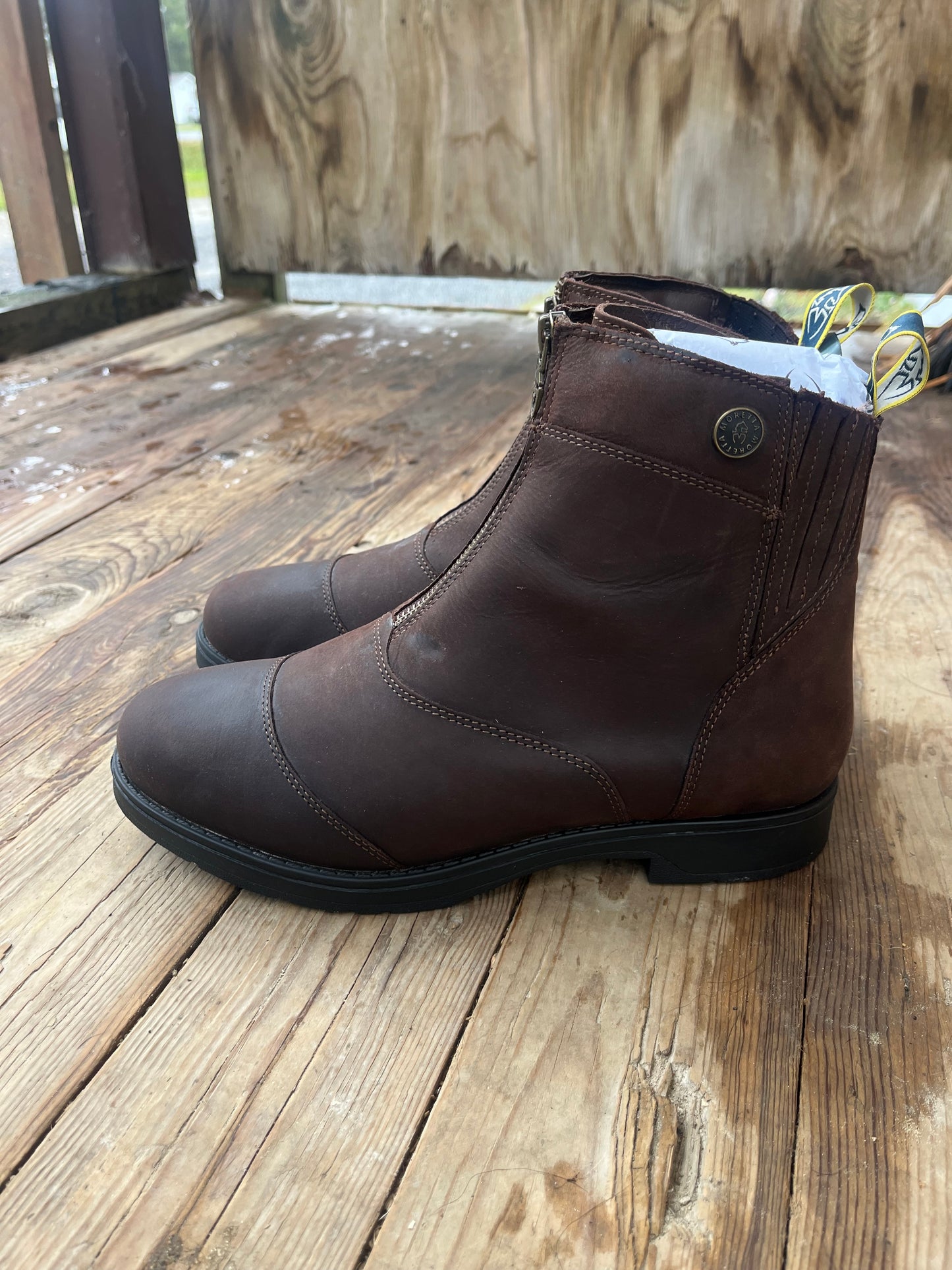 Brown leather size 9 paddock boots