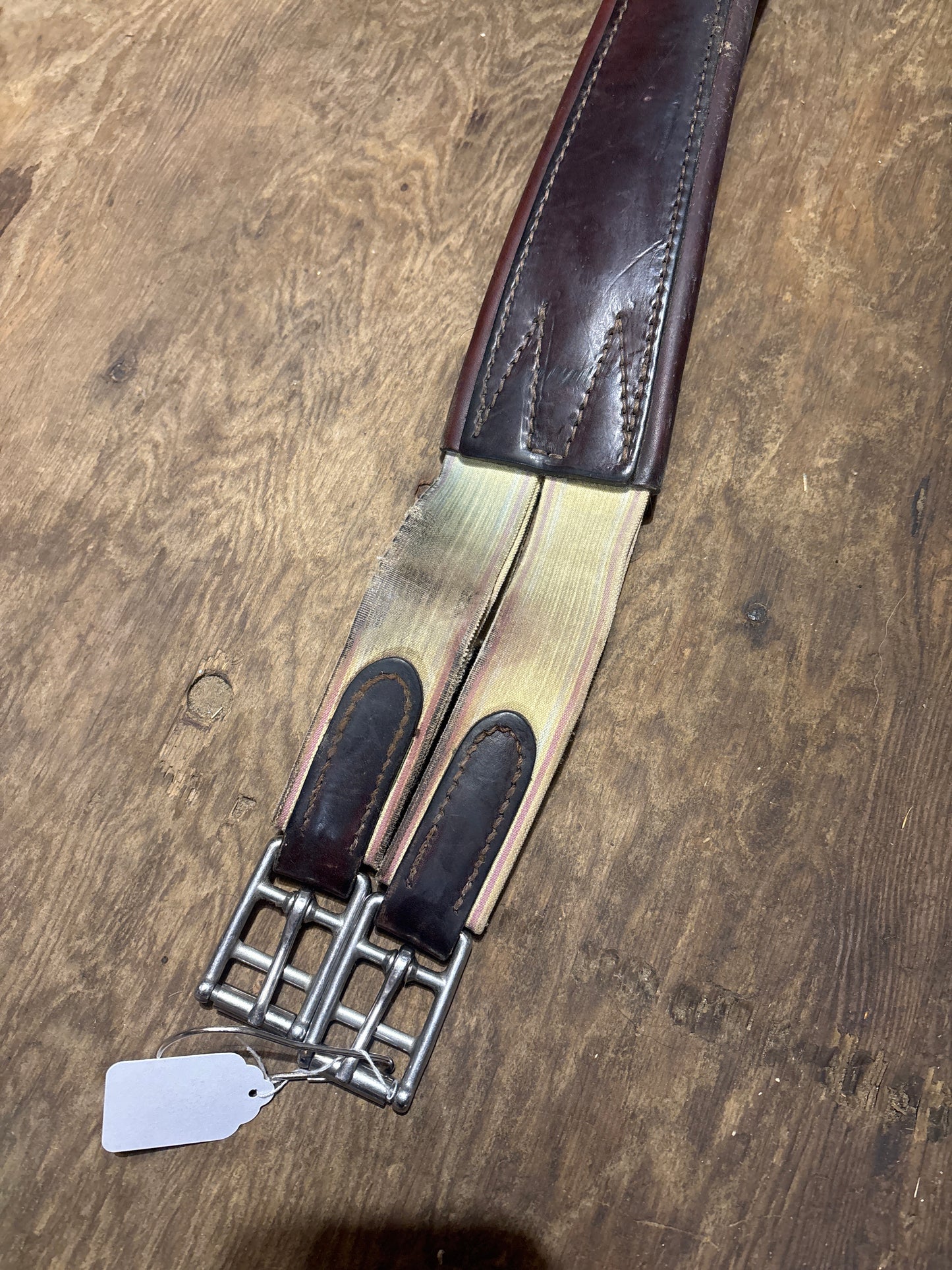 50” English leather girth