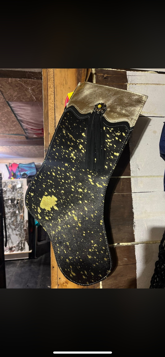 Black and gold stocking