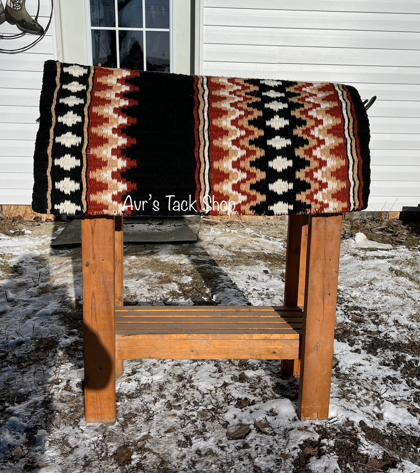 New Zealand wool western saddle blankets navajo design