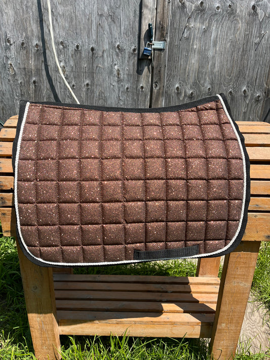 Cob size brown glitter pad