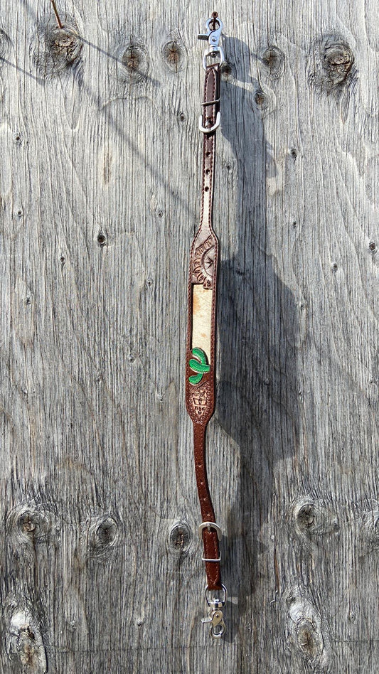 Cowhide cactus wither strap