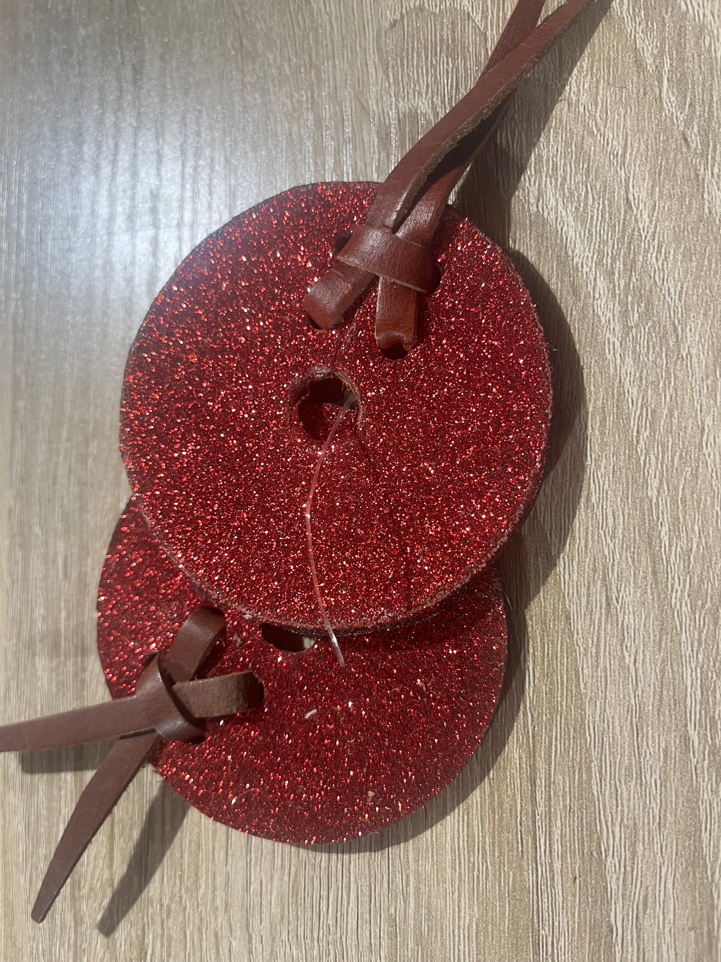 Red glitter bit guards